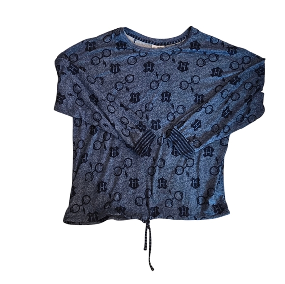 Wizarding World Harry Potter blue long sleeve women's shirt sweater size 2XL - Picture 3 of 7